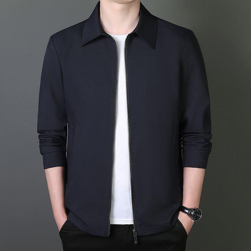 

Men s Business Jacket 2026: High Quality, All-Season, Middle-Aged & Young Style 2XL синий