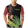 Gothic Cross & Wing Print Short Sleeve T-Shirt, Stylish Streetwear