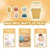 6Pcs Silicone Children Beach Baby Toys Bucket Children Beach Silica Gel Bucket Water Sand Play Game Toys For Children Water Game
