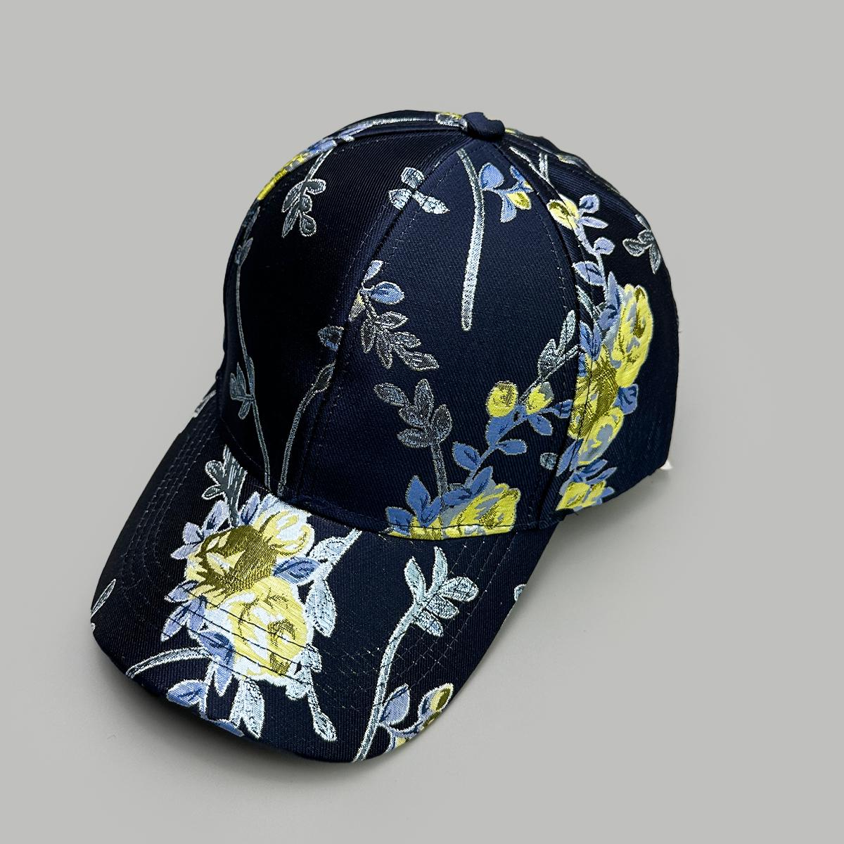 Chic Chinois Fleurs Rétro Casquettes de Baseball Nouvelles Femmes Pare-soleil Haut Rigide Polyvalent Personnel Élégant Mode Décontracté Extérieur Casquettes à Visière 52-60cm
