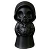 Collectibles for Halloween 3D Printed Grim Reaper Figurine Holding Pumpkin, Blank DIY Pumpkin Paintable Statue, Cute Desktop Shelf Holiday Decor