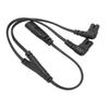 IEC320 C8 to Dual C7 Cord Male to Female 1 in 2 Out AC Power Splitter Cable for LCD Monitor Desk Lamp 100‑250V