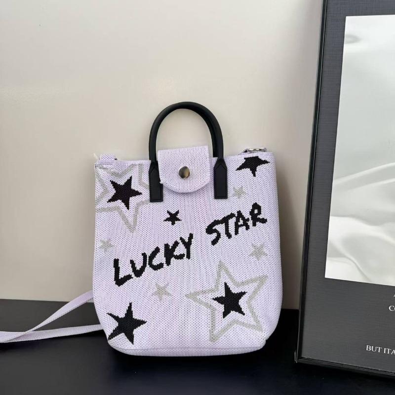 Premium new cute cartoon knitted mobile phone bag adjustable messenger handbag niche versatile dopamine bag