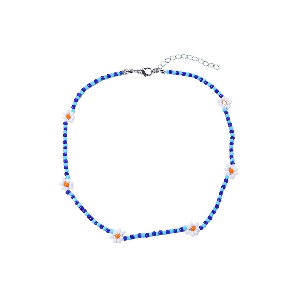 Cute New Women Jewelry Flower Party Necklace Daisy Beaded Chocker