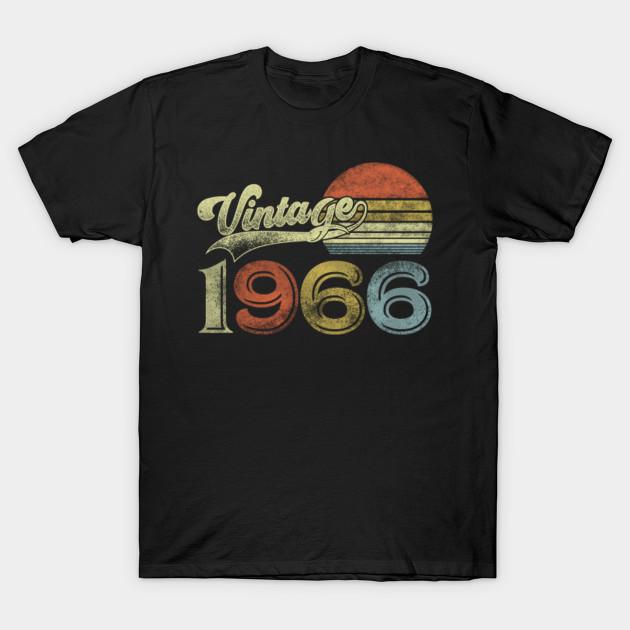Men Black Print T-shirt Super Large TShirt vintage 1966 design 54 years old 54th birthday for No-Cut Transfer Paper Print Cotton Tshirt