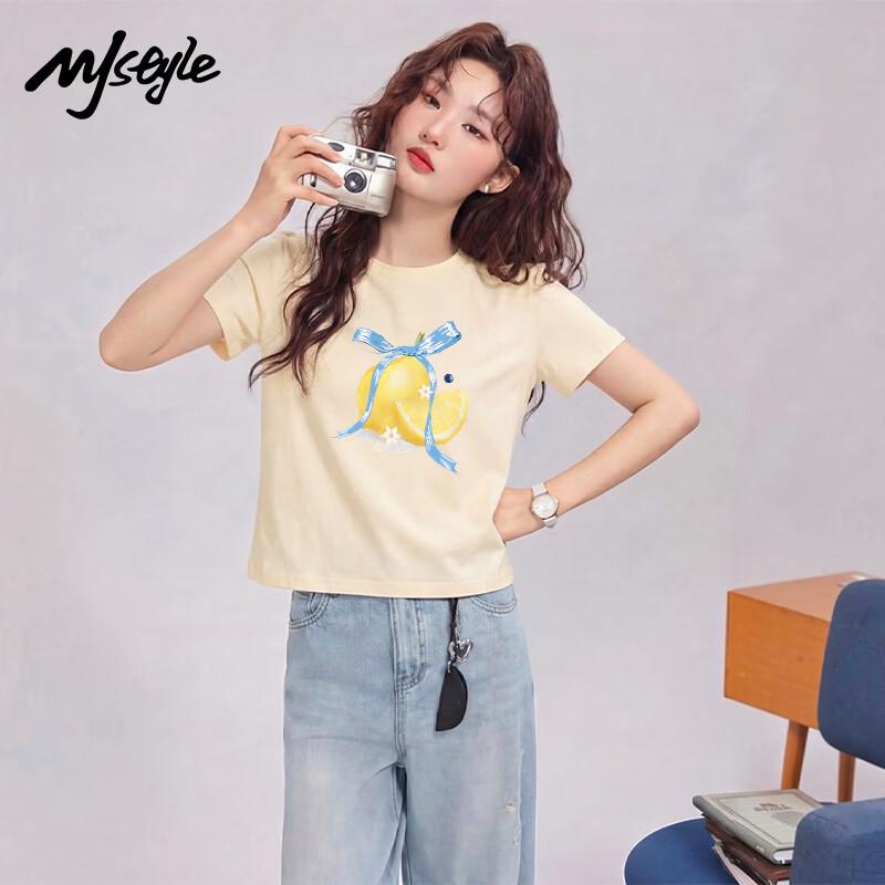 

MJ Style Women s Round Neck Pure Cotton Short Sleeve T-Shirt XL