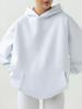Women's Solid Long Sleeve Pocket Hoodie Sweatshirt Casual Loose Sportswear