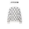 JOY SPEAKER Women's Plaid Long Sleeve Knit Cardigan