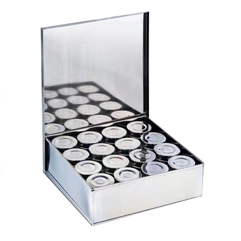 ZHOUYUEHENGSHENG 16-Compartment 304 Stainless Steel Food Sample Box