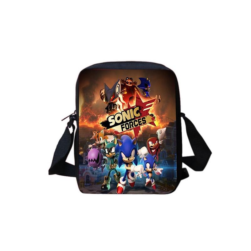 Mochila Escolar Sonic para Estudantes Grande Capacidade Impermeável Bolsa de Ombro Viagem ao Ar Livre Presente