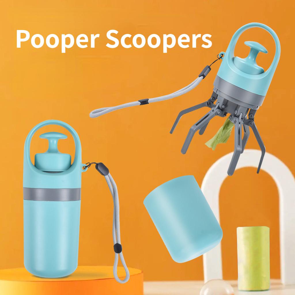 New Pet Dog Poop Scoopers Dog Pooper Bags Dispenser Pets Products For Dogs Litter Poop Pick Up Excreta Cleaner Litter Poop Bag