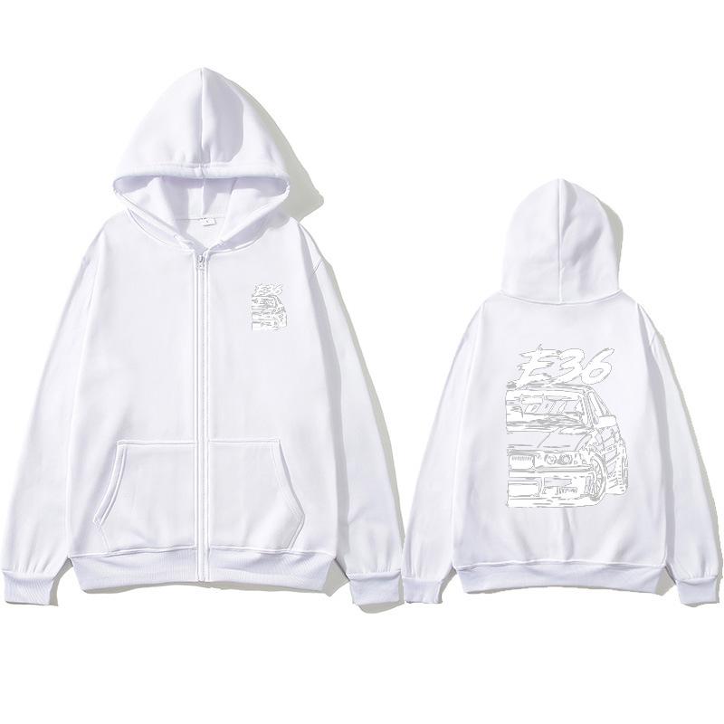 E36 Толстовка с капюшоном на молнии — фото 6