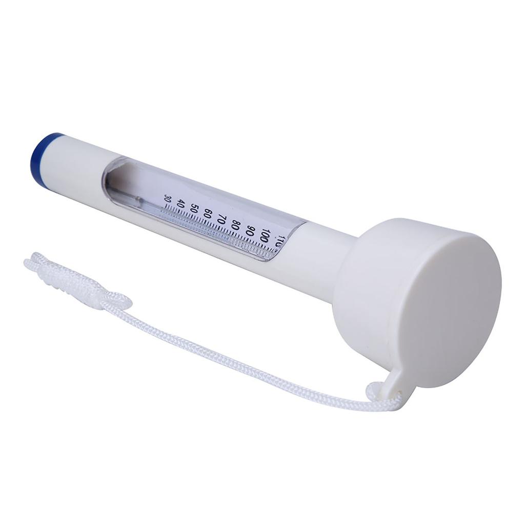 Tragbares PP-Thermometer mit Lanyard für Schwimmbad, Bad, Fischteich 0-50 30-120 Grad Fahrenheit Bereich