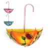 Metal Farmhouse Umbrella Shaped Wall Hanging Planter No-Drill Rustic Distressed Plant Pot with Drainage Holes for Outdoor Plants