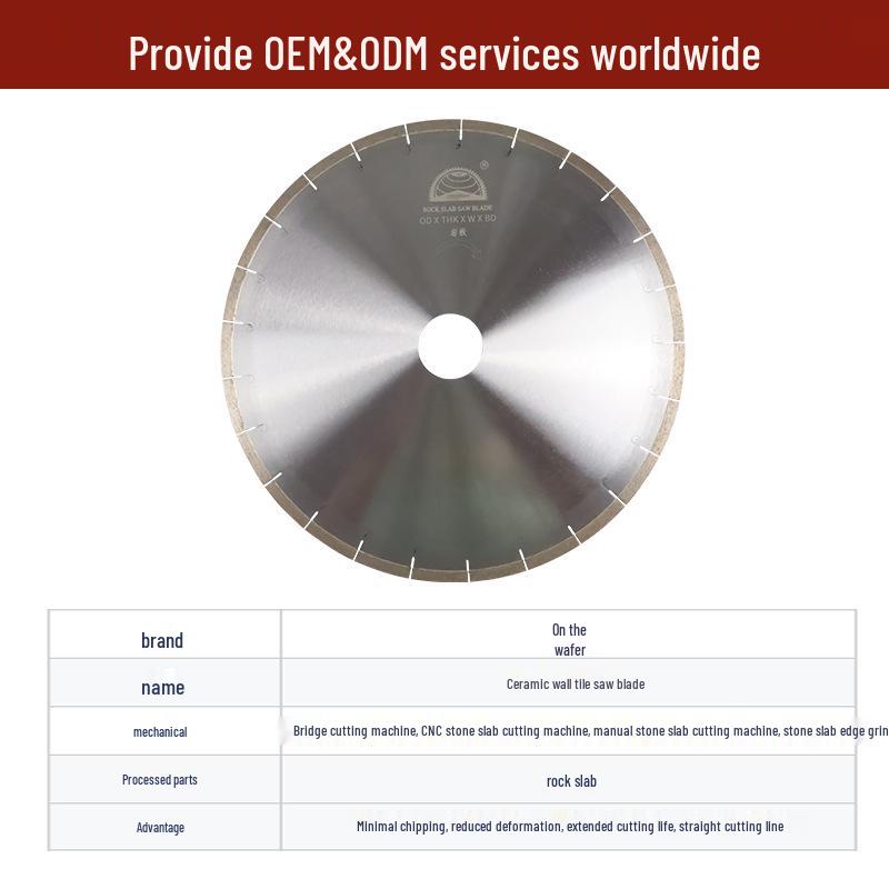 Ultra-Thin Sintered Diamond Blade for Precision Cutting of Large Format Tiles and Stones