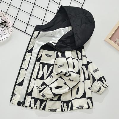 Kinder Frühling Casual Jacke Jungen Mit Kapuze Farbe Passenden Jacke Cool Hübscher Junge Frühling und Herbst