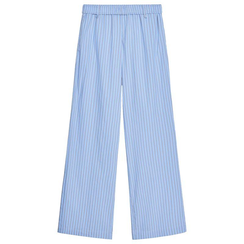 Zaprha 2025 New Arrival Fashion Loose Feeling Stripes Plaid Mid Waist Casual Pajamas Style Pants Female 6929414