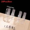 20Pcs/Box Mini Transparent Clip Push Pins Creative Pushpins with Clips  Wall Markers