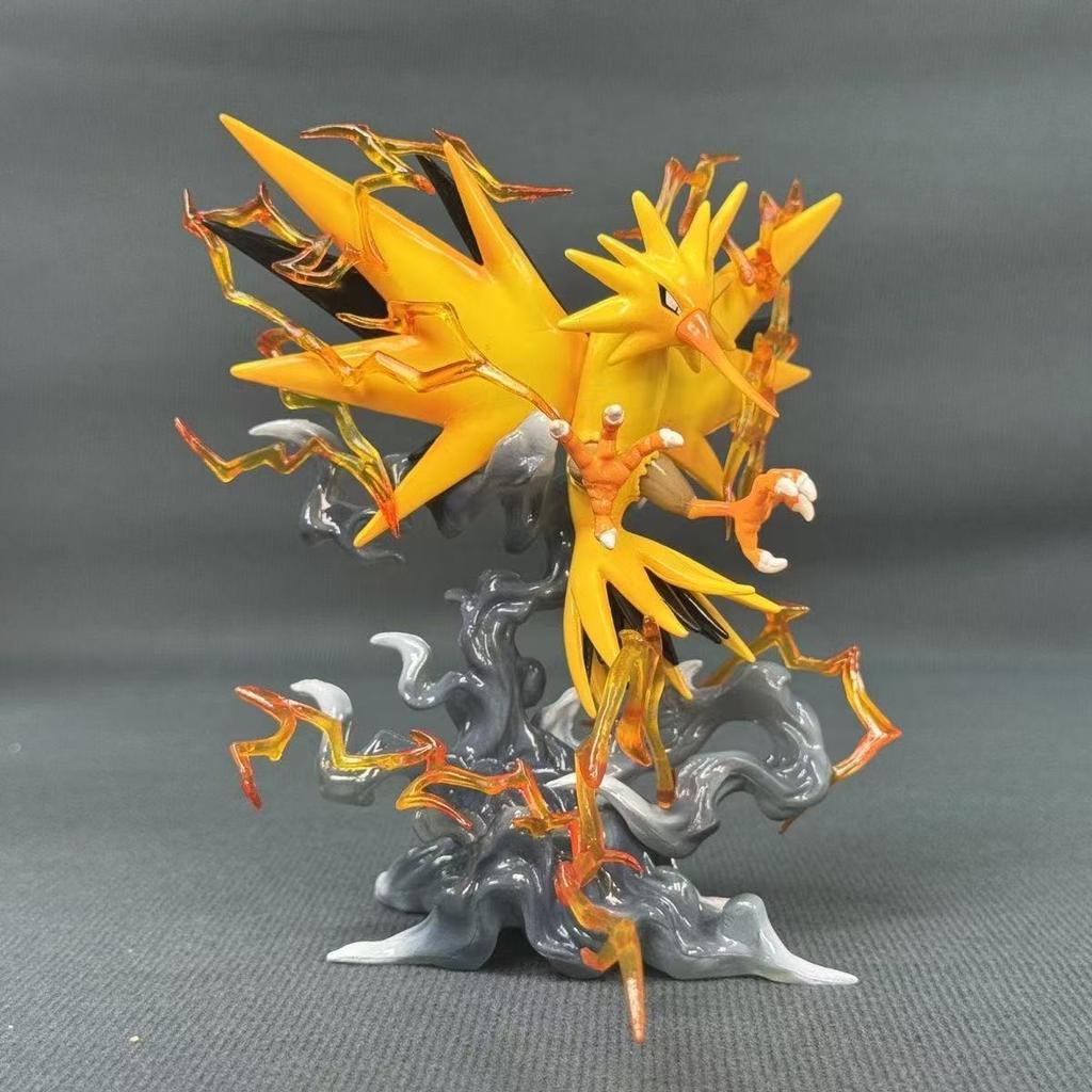 New In stock Anime Pokemon Figure Zapdos Action Figures Figure Statue Doll Set Desk Decoration Toys Kids Birthday Gifts