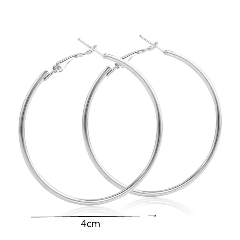 New Fashion Geometric Hollow Circle Hoop Earrings Fashion Jewelry Boucle O'reilles Femmes Hyperbole Brincos For Women Gilrs Gift