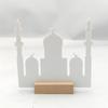 3pcs/set Ramadan Decorations For Table Sign Eid Mubarak Party Decor Ramadan Kareem Wooden Ornaments for Eid Islamic Decoration