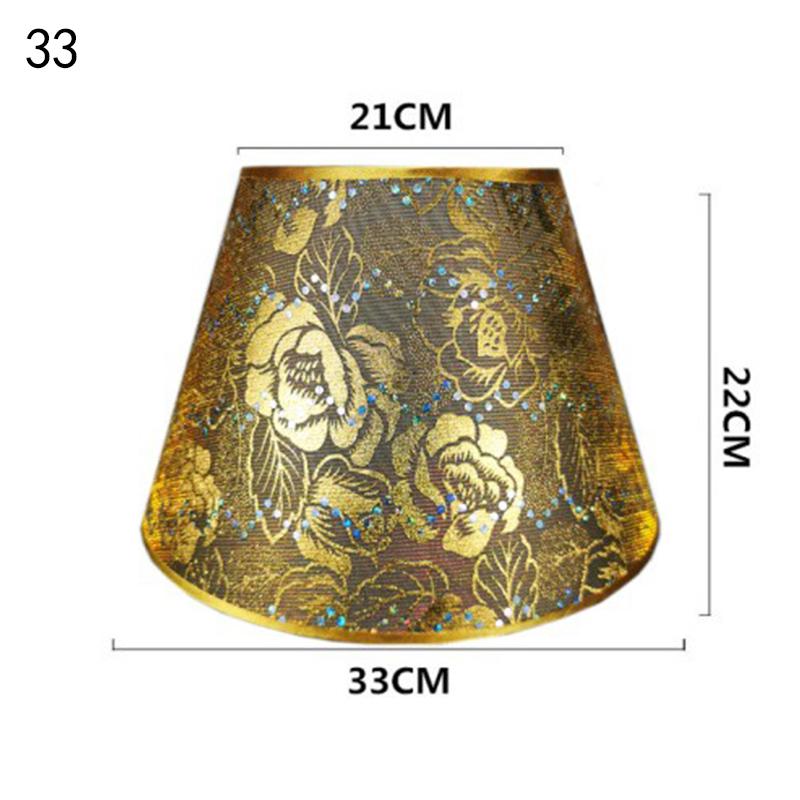 Retro Style Table Lampshades PVC Fabric E27 Floor Lamp Shade Desktop Bedroom Bedside Desktop Home Decor Wall Lamp Cover