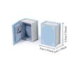 Stud Earrings Book Shape Ring Box Flip Lid Jewelry Display Case Small Engagement Ring Box  Wedding