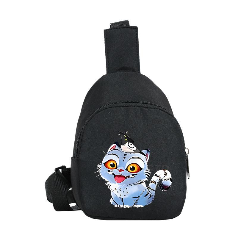 Children'S Breast Bag Animation Cartoon Peripheral Printing Casual Shoulder Bag Going Out Portable Messenger Bag