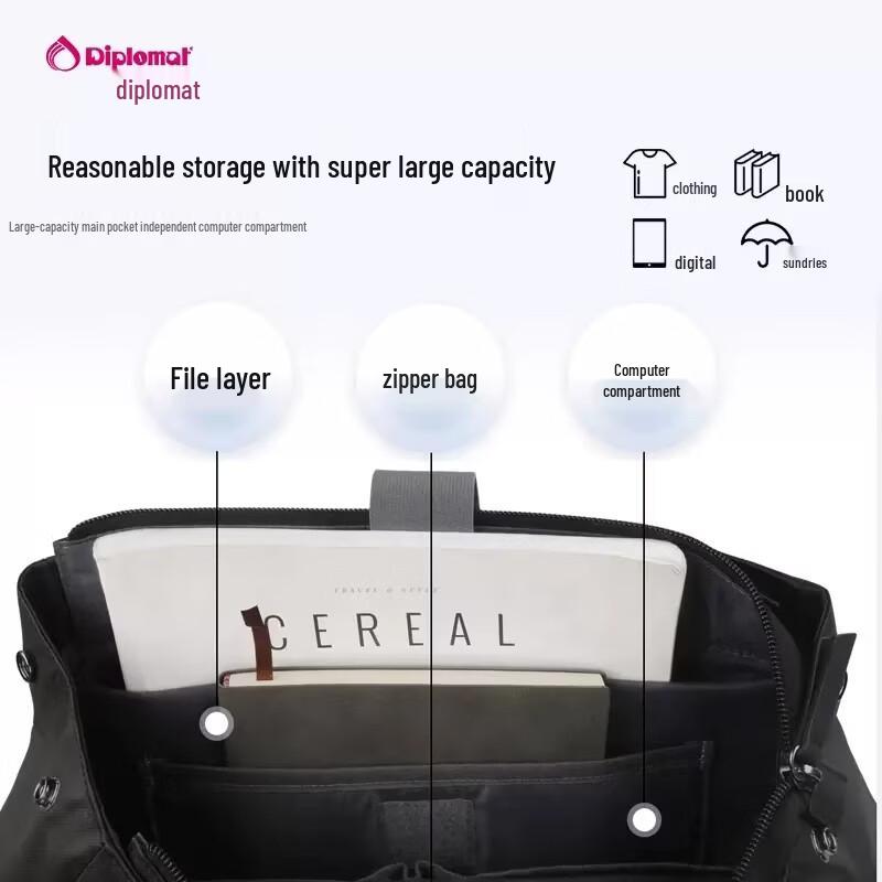 Diplomat DB-2713L Fashion Casual Business Laptop Backpack