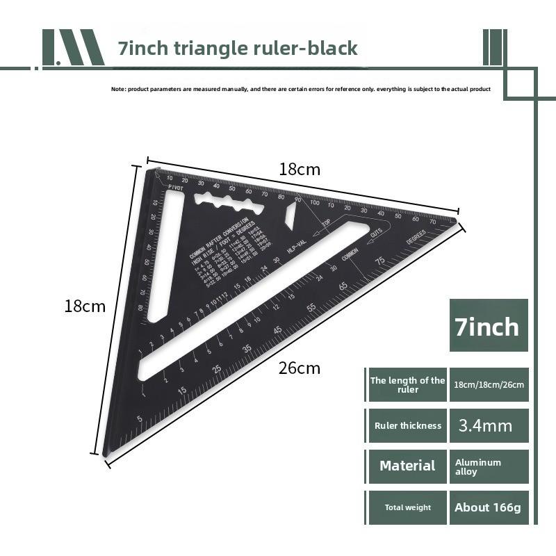 Echer din Aliaj de Aluminiu de Înaltă Precizie 90° Profesional pentru Tâmplărie Echer Îngroșat Măsurare Manuală Unelte Hardware