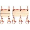 Gold/Silver Layered Necklace Clasps Multiple Strands Jewelry Connector  Women Layered Look