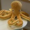 New Simulation Yellow Octopus Plush Toy Lifelike Sea Animal Plushies Doll Cartoon Soft Pillow for Girls Boys Birthday Gifts