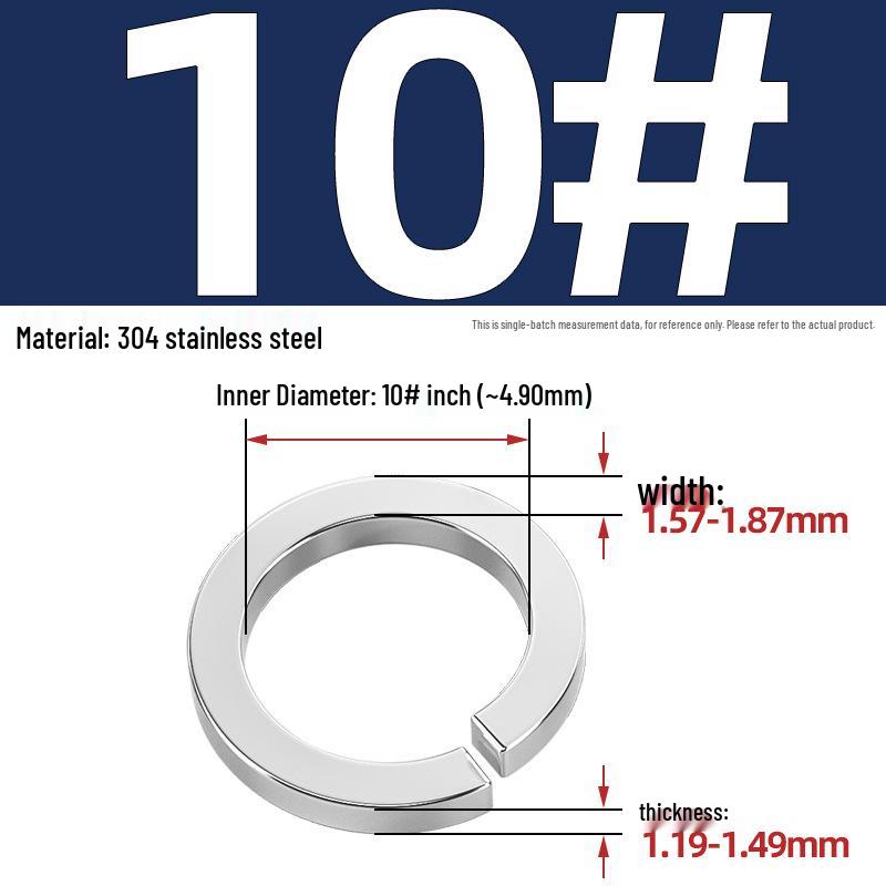 US UK Standard 304/316 Stainless Steel Anti-Loosening Spring Lock Washer
