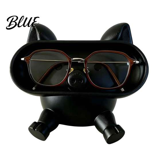 PLA Plastic Organizer Cartoon Pig Glasses Holder 3D Printed Phone Stand Desktop Organizer Stable Decorative Ornament for Office Desk And Bedside