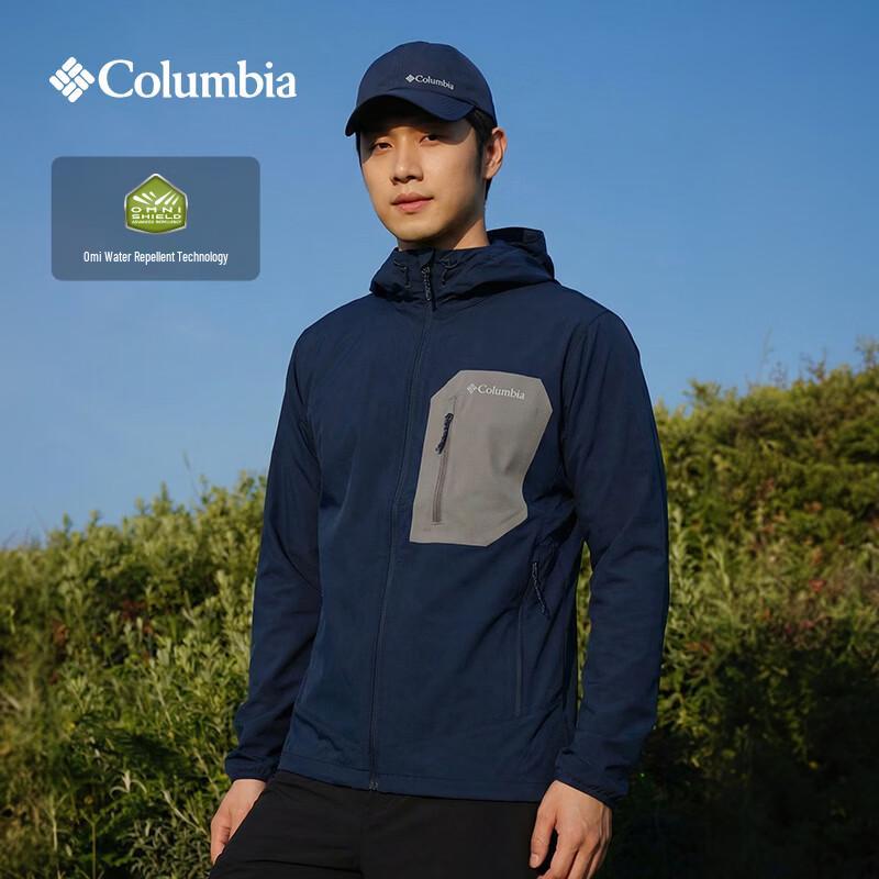 Columbia Men s WE3966 Water-Repellent Cloud Softshell Hiking Jacket L