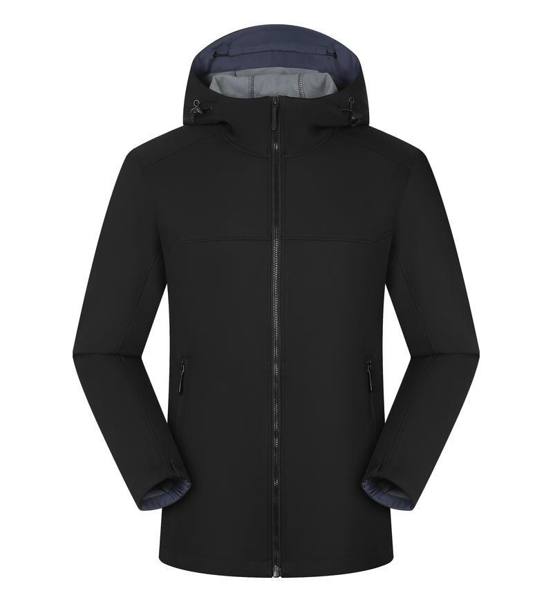 

Custom Embroidered Outdoor Windproof Hooded Softshell Jacket with Logo Print 3XL