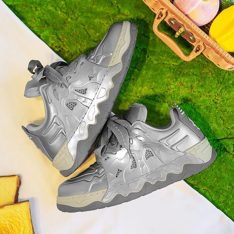 Fashion Casual Shoes For Men Punk Sport Walking Sneakers Men New Platform Vulcanized Sneakers Shoes Male Street Style 2024