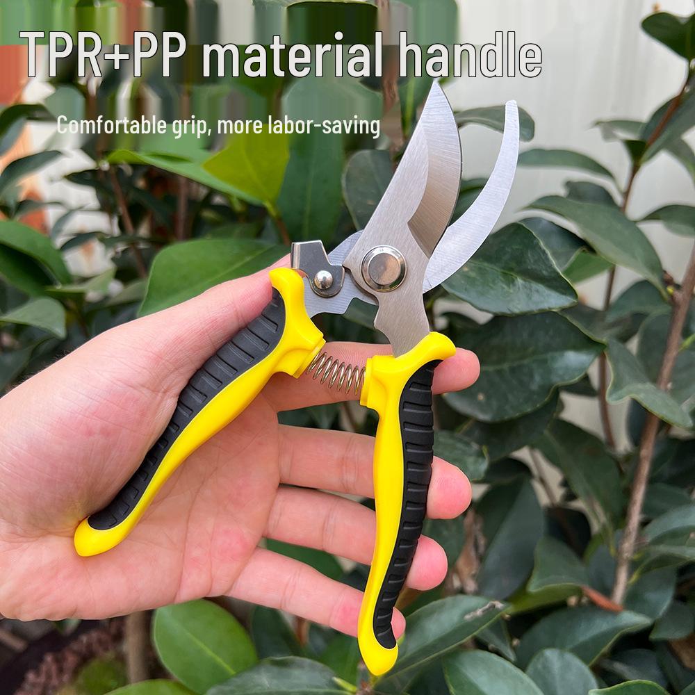 Multifunctional Stainless Steel Pruning Shears for Gardening, Grafting, and Flower Branches