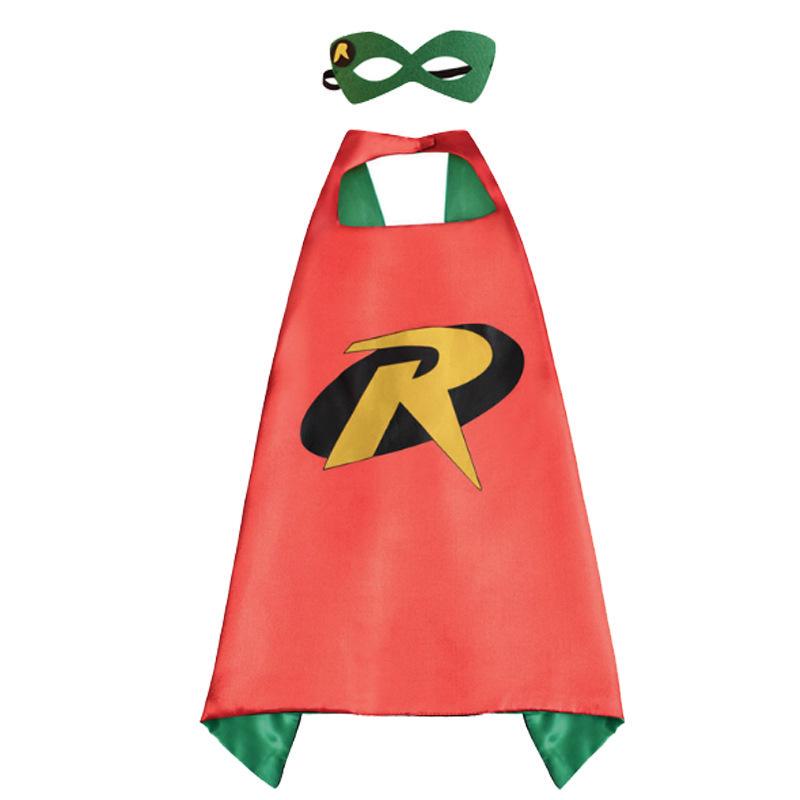 June 1 Kids' Hero Anime Cape: Cartoon Superman, Captain America, Hulk Costume