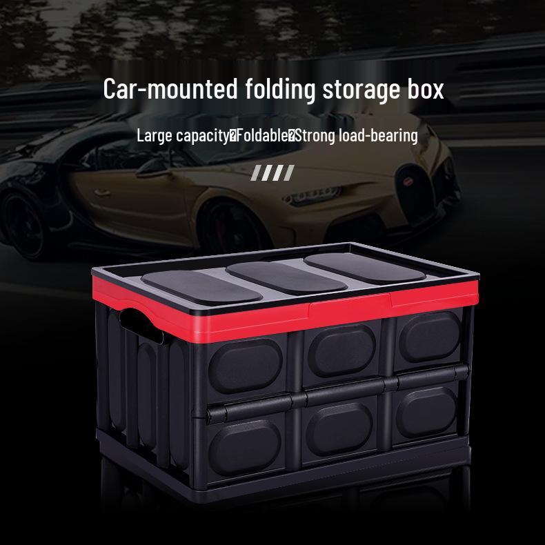 Extra Large Plastic Folding Storage Box for Clothes and Outdoor Car Organizing