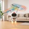 Dual Wings Flying Robot Toy Colorful Luminous Spinning Gyro Fingertip Gyro  Kids Gifts