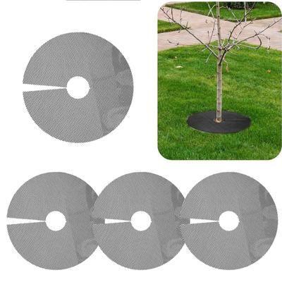 4 Pcs Flower Pot Grid Soil Protector Cover Cat Digging Prevention Plant Pot Shield with Stakes Cuttable Flower Pot