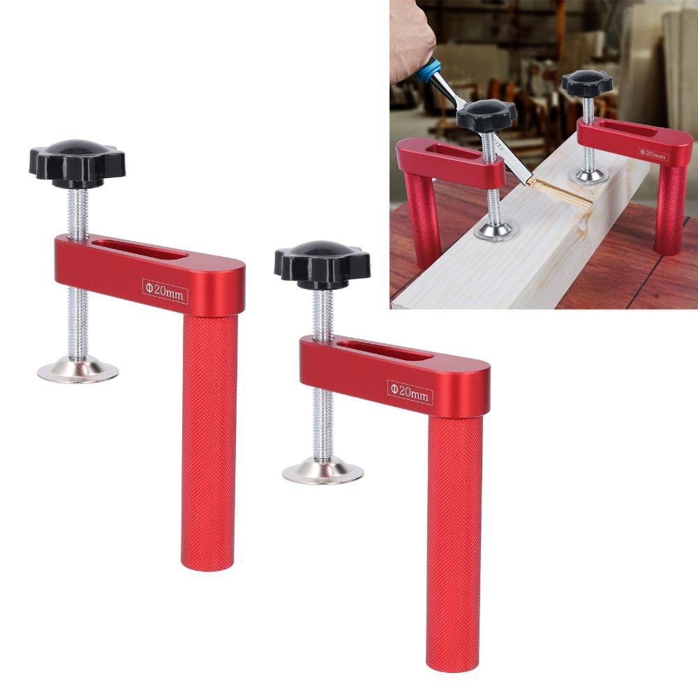 2pcs Aluminium Alloy Bench Dog Clamp 20mm Diameter Bench Dogs Hole Hole Clamp  For Woodworking