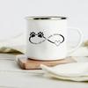 Lustiger Dackel-Druck Kreative Emaille-Tasse Kaffee-Weintassen Cartoon-Hunde Pfote Party-Getränk Bier Saft Milch Tassen Geschenke für Liebhaber Hund