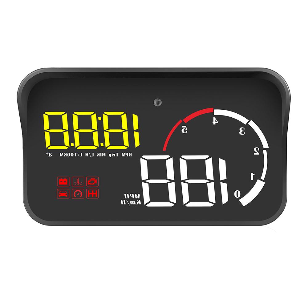 Afișaj HUD pentru mașină M10 A100 Proiector pentru parbriz Universal OBD2 Avertizare de supraviteză Sistem de alarmă inteligent pentru stilul mașinii