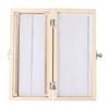 50PCS Biology Glass Prepared Microscope Slides Specimens Wooden Slide Storage Box Case