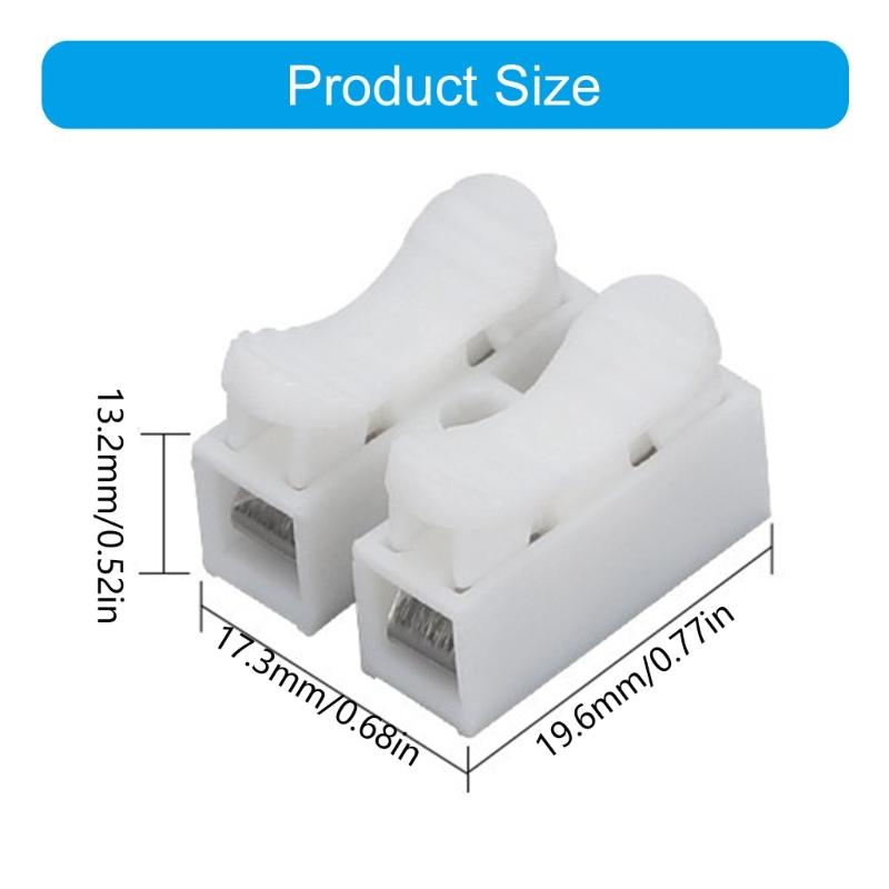 Pack Of 20 Press Fit Electrical Terminals Connectors Suitable For Easy  Wire Connection Home Circuit Upgrades