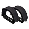 2pcs Bike Pedal Straps Adjustable Universal Bike Feet Straps Toe Clips Straps Tape for Road Bikes Mountain Bikes Black