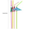 100pcs Mixed Color Hawaiian Party Drink Straws Plastic Parasol Drinking Straws  Beach