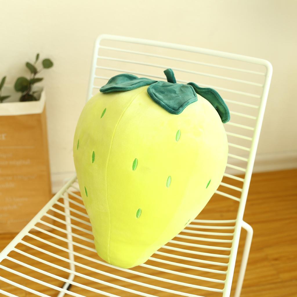 4Style 25cm Cute Fruit Kids Pillow Stuffed Strawberry Plush Pillows Super Soft Girls Pillows Cushion Seat for Kids Toys